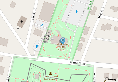 Fort Moultrie map location