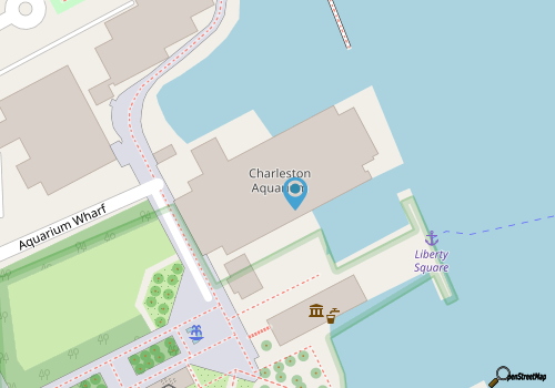 South Carolina Aquarium Charleston map location