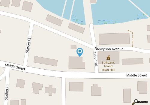 Sullivans Island Luxury 30 Day rental, Pool, Hot Tub, & Rooftop deck - 1502 Poe Ave map location