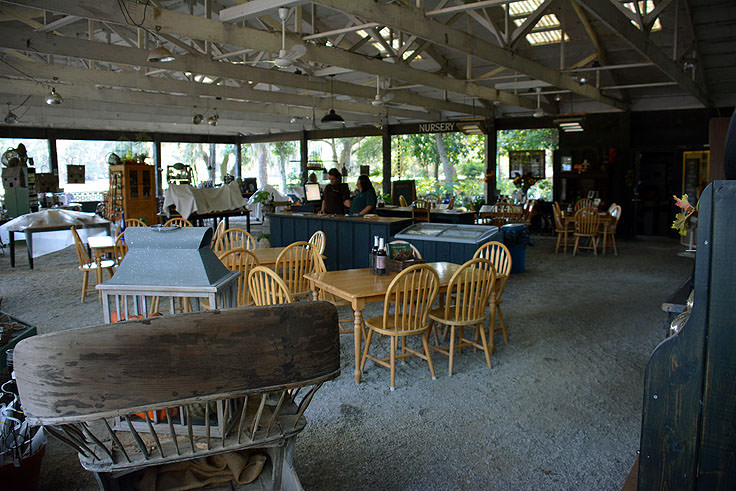 The garden market at Middleton Place Plantation in Charleston, SC